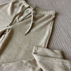Cozy Tan Knit Pants